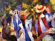 August Macke, Madchen im Grunen